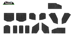 Tichy 2053 O Assorted Rivet Plates Styrene Assorted Shapes .015 Thick pkg 25