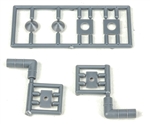 Tichy 2081 O Right Angle Vent Kit 8" Scale Diameter, 1-1/2 x 3' Scale (unpainted) Matches #293-2082 