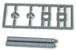Tichy 2082 O Straight Vent Kit 8" Scale Diameter 6' Scale Long  Unpainted Matches #293-2081