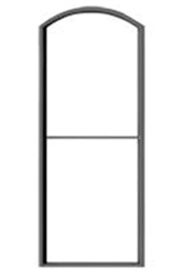 Tichy 2086 O 1 Over 1 Arched-Top Masonry Window with Precut Glazing 34 x 90" pkg(6)