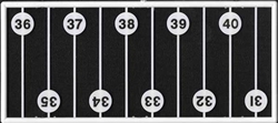 Tichy 2095 O Milepost Signs 1 to 60 pkg(60)