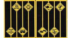 Tichy 2103 O Funny Warning Signs Set 2 Pkg 8