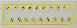 Tichy 2616 N Road Path/Curve Warning Signs #1 Pkg 18