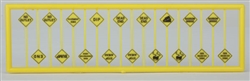 Tichy 2618 N Written Warning Signs pkg(18)