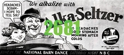 Tichy 2681 N Alka Seltzer Billboard Kit