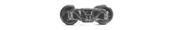 Tichy 3026 HO Freight Car Trucks One-Piece Andrews (Delrin, black) 1 Pair 