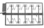 Tichy 3044 HO Freight Car Stirrups Pkg 10 Stepped Offset Bottom Mount