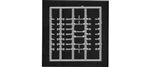 Tichy 3070 HO Metal Hardware for Early Wood Boxcar Doors Gray Styrene 1 Set; For Two Doors