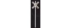 Tichy 3538 S Modern US Style Railroad Crossbuck Warning Signs pkg(8)