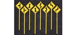 Tichy 3549 S Road Path Warning Signs Set #2 Pkg 8