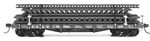 Tichy 6021 HO 40' 50-Ton AC&F Flatcar Kit Undecorated Pkg 6
