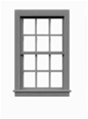 Tichy 8024 HO Windows Double-Hung Pkg 12 43988 Scale 36 x 64" Matches #8159 & 8161 Both