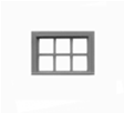 Tichy 8026 HO Windows Pkg 12 6-Lite Scale 40 x 27" 