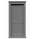 Tichy 8032 HO Doors Pkg 6 4-Panel Scale 30 x 80" 