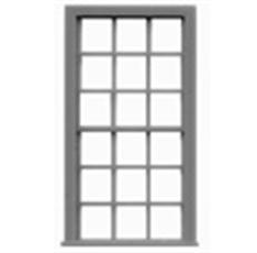 Tichy 8054 HO Windows Double Hung Pkg 12 9/9 Scale 44" Wide x 90" High 