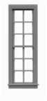 Tichy 8057 HO Windows Double Hung Pkg 12 6/6 Scale 25" Wide x 92" High