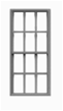 Tichy 8058 HO Masonry Windows Pkg 12 6/6 Double Hung Scale 35" Wide x 75" High 