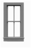 Tichy 8062 HO Windows Double Hung Pkg 12 2/2 Scale 24" Wide x 56" High