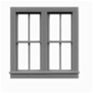 Tichy 8063 HO Windows Double Hung Pkg 6 Double 2/2 Matches #8062