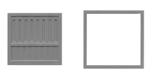 Tichy 8066 HO Doors Loading Dock w/Separate Frame 90 x 90" Pkg 3 