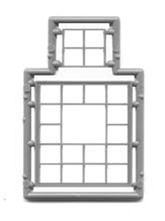 Tichy 8087 HO Masonry Windows 20-Pane Industrial w/Tilting Center Pkg 3