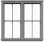 Tichy 8103 HO Windows Double Hung Pkg 6 Double