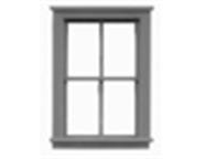 Tichy 8105 HO Windows Double Hung Pkg 12 2/2 40 x 47" 