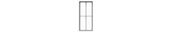 Tichy 8115 HO Masonry Windows pkg(8) 2/2 Double-Hung, Scale 42 x 91"; Fits .48 x 1.03 Opening