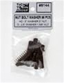 Tichy 8144 HO Nut-Bolt-Washer Castings Rust-Colored Styrene 2" Bolt 3" Nut 5" Washer Pkg 96