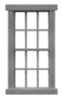 Tichy 8153 HO 6/6 Double Hung Masonry Window Pkg 12 Scale 30 x 66" 