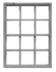 Tichy 8154 HO 12-Pane Double-Hung Window Pkg 12 Scale 30 x