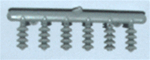 Tichy 8158 HO Catenary Insulators Cored .025" Pkg 24 Pennsylvania Style