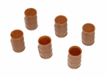 Tichy 8211 HO 55-Gallon Drum w/Separate Lids Kit Plastic w/ Wood Fire Lids & Steel Top Pkg 12