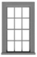 Tichy 8217 HO 6/6 Double-Hung Window w/Glazing & Shades Styrene Scale 30 x 56" Pkg 12