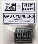 Tichy 8227 HO Small Gas Cylinder Unpainted Pkg 15