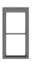 Tichy 8237 HO 1/1 Double-Hung Window pkg(12)