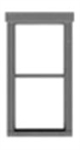 Tichy 8239 HO 46023 Double Hung Window pkg 12