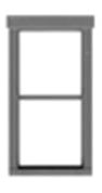 Tichy 8239 HO 46023 Double Hung Window pkg 12