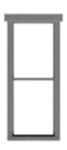 Tichy 8244 HO 1/1 Double Hung Window pkg(12)