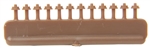 Tichy 8271 HO Nut Bolt & Washer Detail 5-1/2" Hex Nut on Bolt w/7" Washer Styrene Rust Color Pkg 96