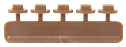 Tichy 8275 HO Nut Bolt & Washer Detail 10" Square Bolt w/20" Washer Styrene Rust Color Pkg 40