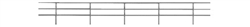 Tichy 8276 HO 3-Rail Pipe Railing 4 Pieces 16" Length Total