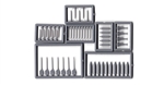 Tichy 8290 HO Assorted Tools 49 Pieces (unpainted)