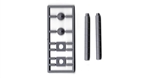 Tichy 8293 HO Straight Vent Kit 16" Scale Diameter 12' Scale Long unpainted Matches #293-8292