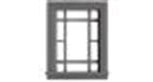 Tichy 8304 HO Victorian Attic Window with Precut Glazing 20 x 30" pkg 12