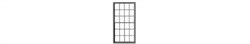 Tichy 8307 HO 12-12 Double-Hung Masonry Window with Glazing and Shades 48 x 86" Scale (Fits .545 x .985" Opening) pkg(12)