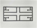 Tichy 8322 HO 8" Stovepipe with 90 Degree Bend with Flashing and Pointed Top pkg(4)
