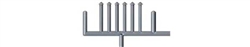 Tichy 8326 HO 8" Stove Chimney Pipe pkg(18)