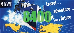 Tichy 8400 HO Navy Billboard Kit Ship Graphics Travel... Adventure... w/ a Future Slogan