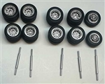 Trucks n Stuff 18855 HO Tractor/Trailer Wheel Set 1.5mm
